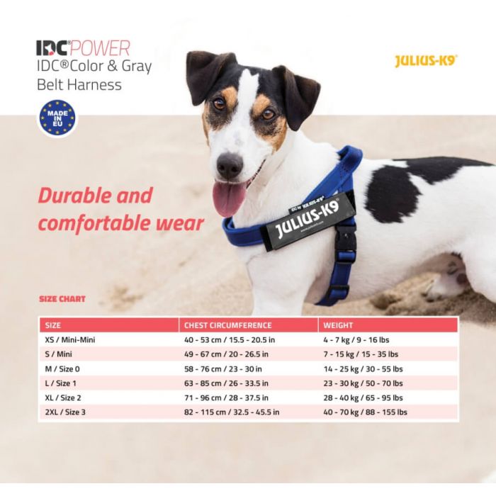 Snikken terrorist lineair Lightweight Dog Walking Belt Harness - Julius K9 UK